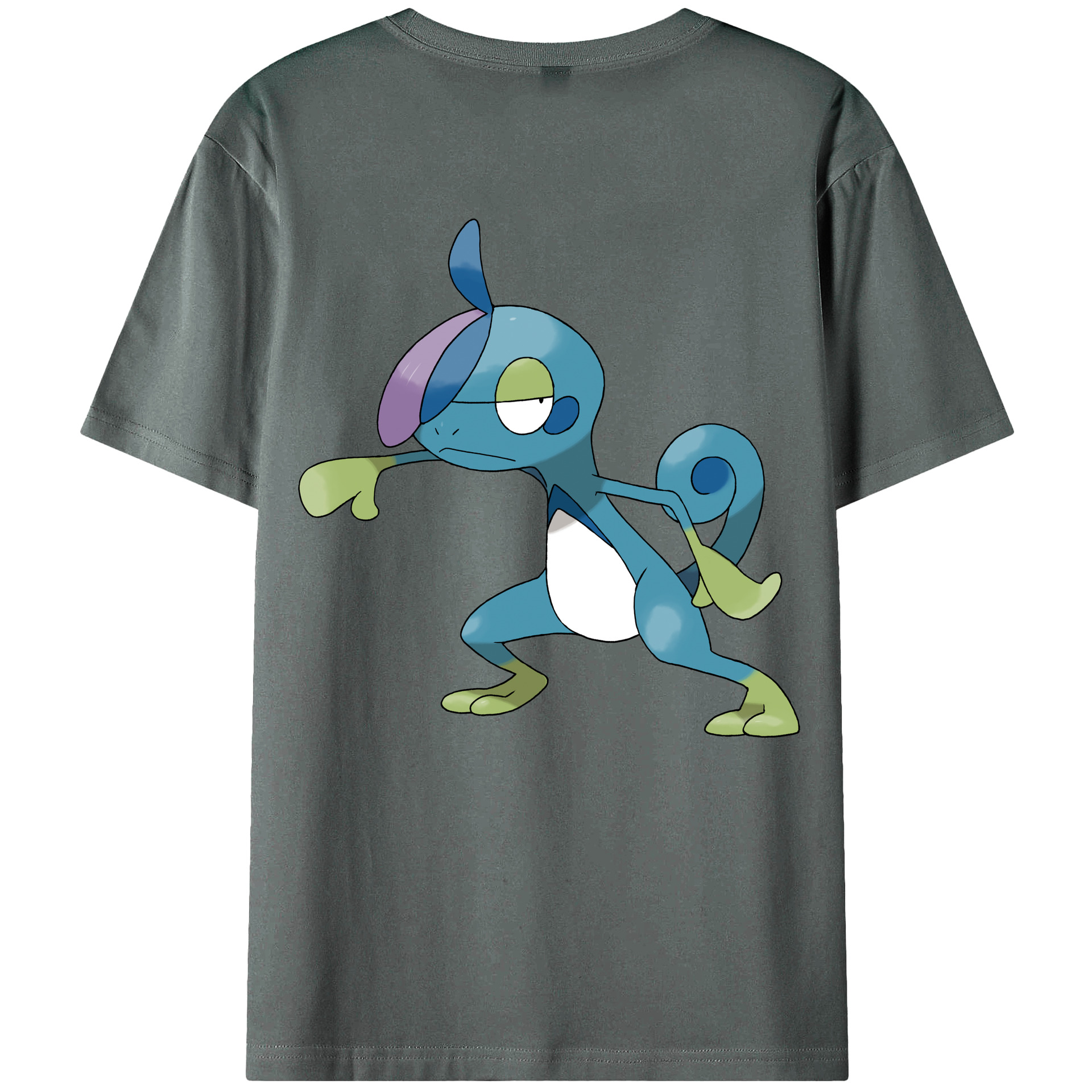 （画像用） ポケットモンスター Pokémon 綿100％ メンズ半袖Tシャツ（バックプリント） 通気性